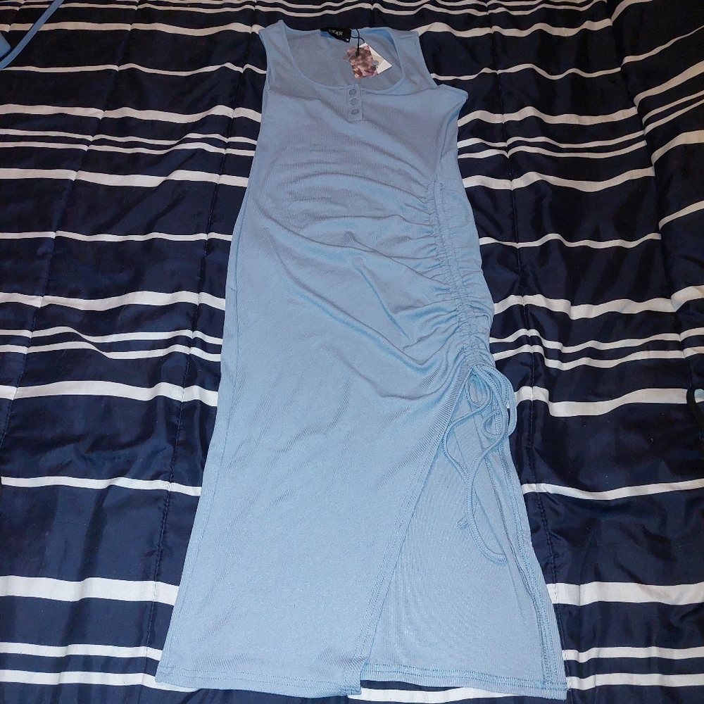 BNWT side ruched tank dress